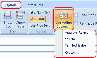outlook for mac 2016 voting buttons